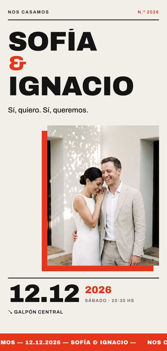 Invitación digital Suiza: portada del diseño