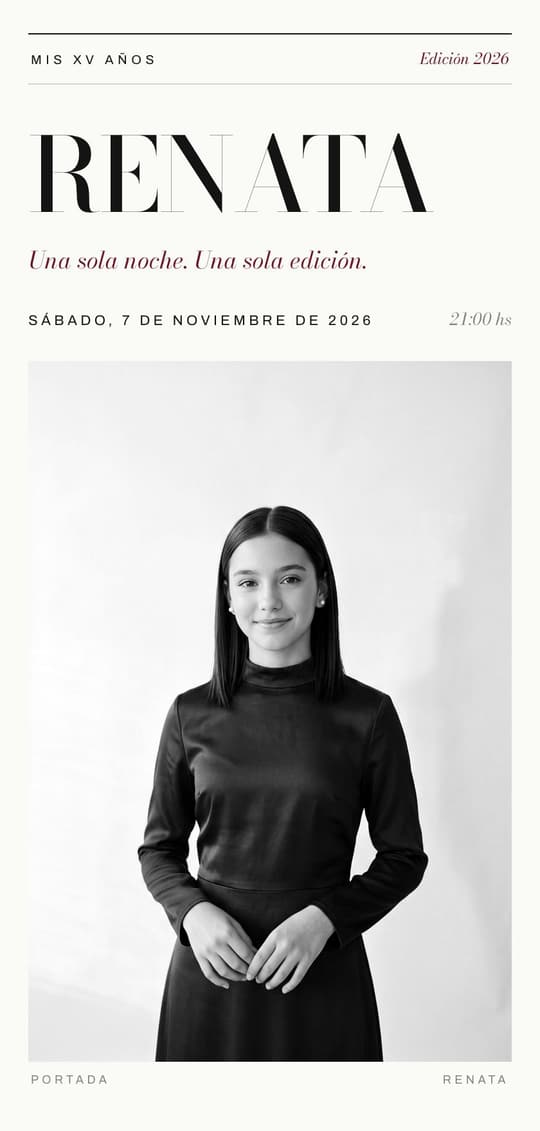 Invitación digital Tinta: portada del diseño